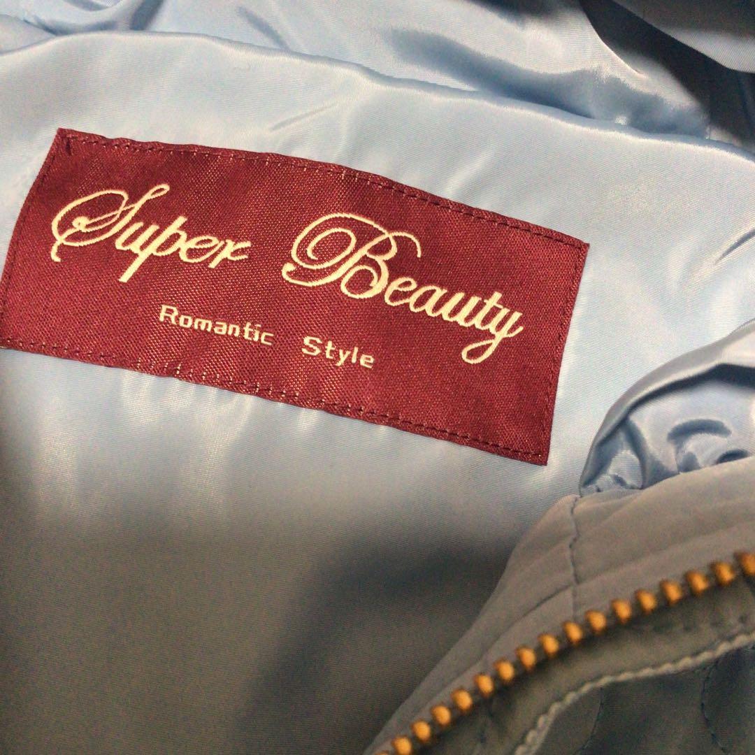 極美品❤️super beautyフラワーキルティングロングベスト　大きいサイズ