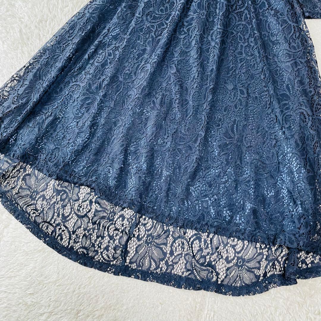 新品タグ付✨大きいサイズ✨マザーズドレス　マキシ丈　結婚式　ネイビー　XXL