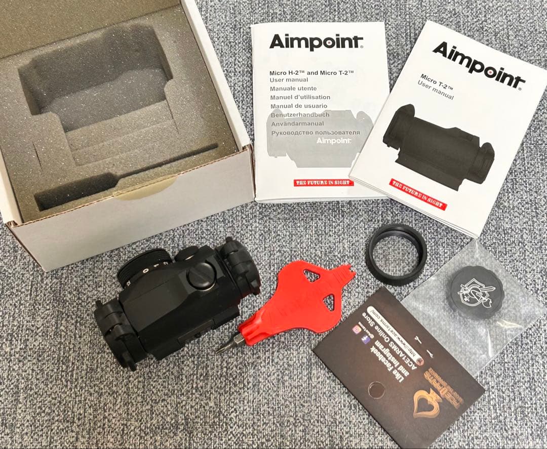 【実物】 aimpoint Micro T-2 美品 フルセット オマケ付