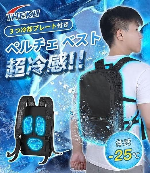 [AGGOZ] ペルチェ ベスト 冷却プレート 2025新登場&3つブレート付き