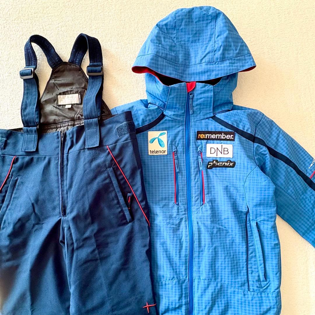 150 phenix スキー　ブルー　ネイビー　スノーウェア　スキーウェア 上下