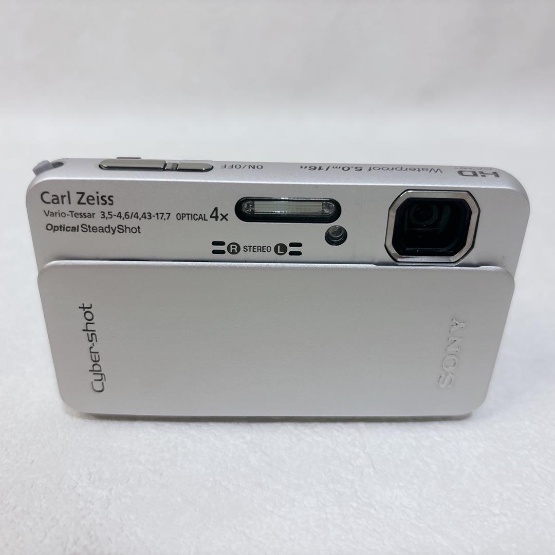極美品　SONY Cybershot DSC-TX10 シルバー　防水デジカメ