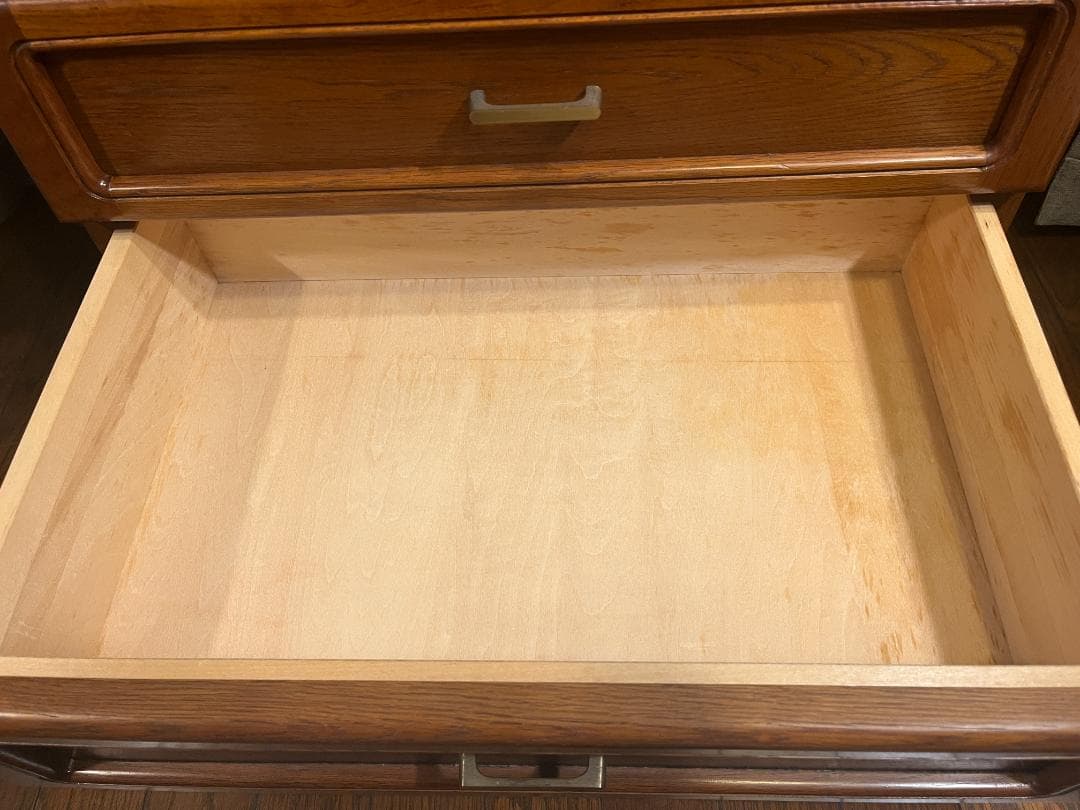 カリモク コロニアル サイドキャビネット 4段収納 チェスト