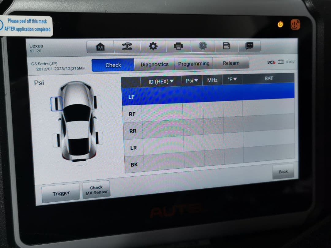 新品・日本語 AUTEL MK808S-TS OBD2診断機 TPMS機 アメ車
