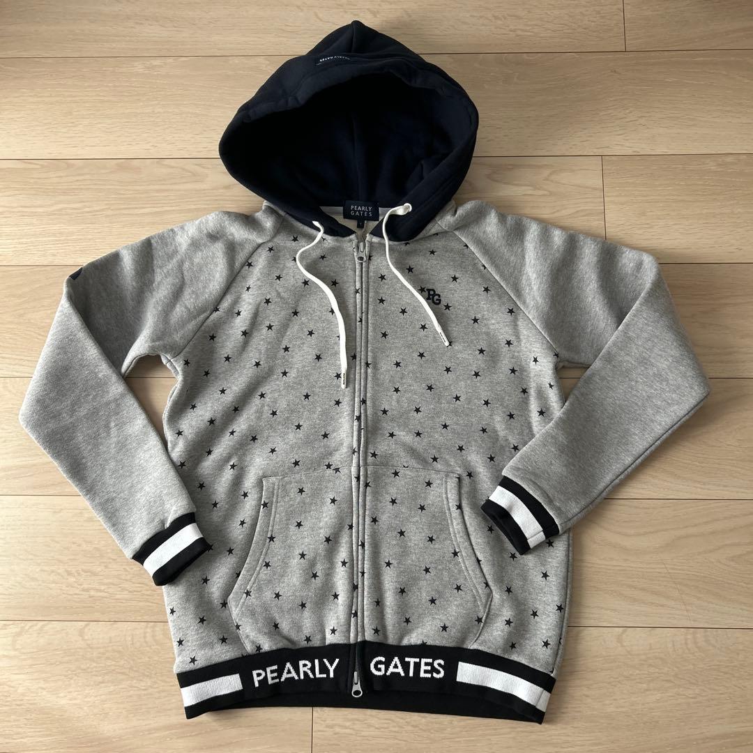 【未使用品】PEARLY GATES 星柄ジップアップパーカー※おまけスカート付