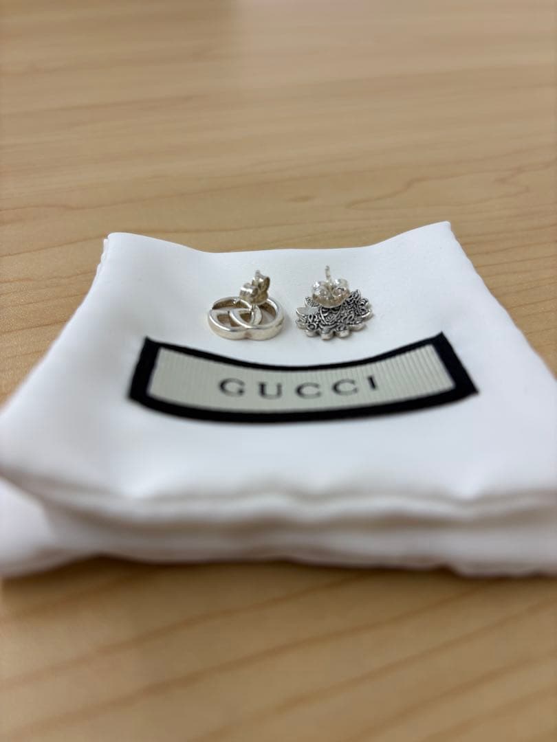 GUCCI ダブルGフラワー SV925 ピアスセット