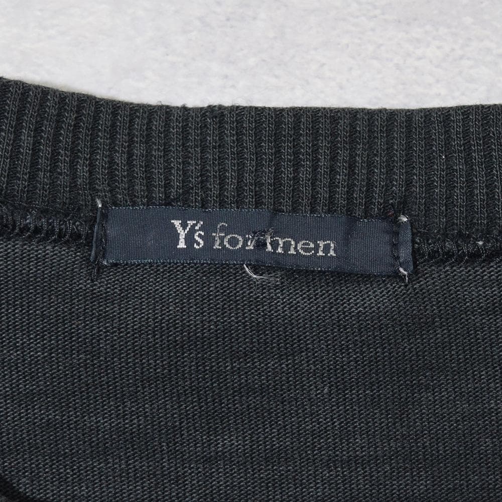 90s ヨウジヤマモト Y's for men ロゴ スウェット ボロ フェード