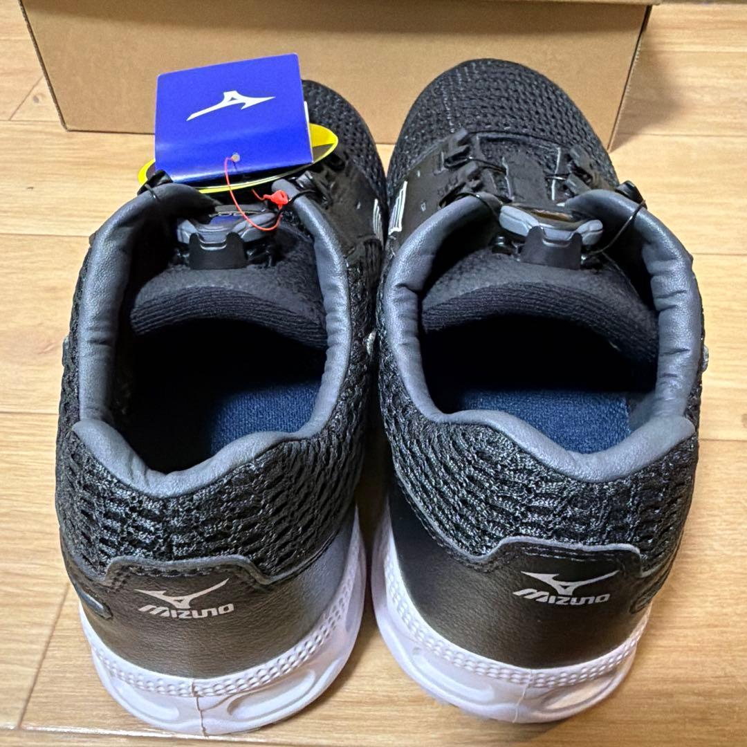 Mizuno ALMIGHTY VH51L BOA 黒　安全靴 25.5cm