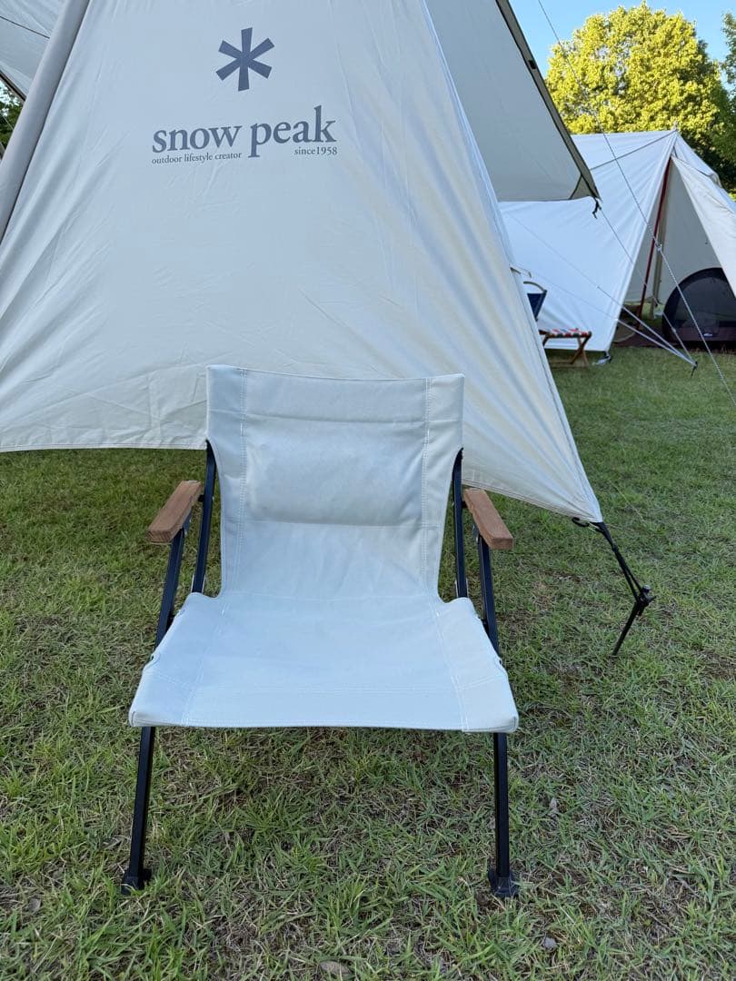 スノーピーク ローチェア ショート LV-093IV アイボリー 収納袋付き