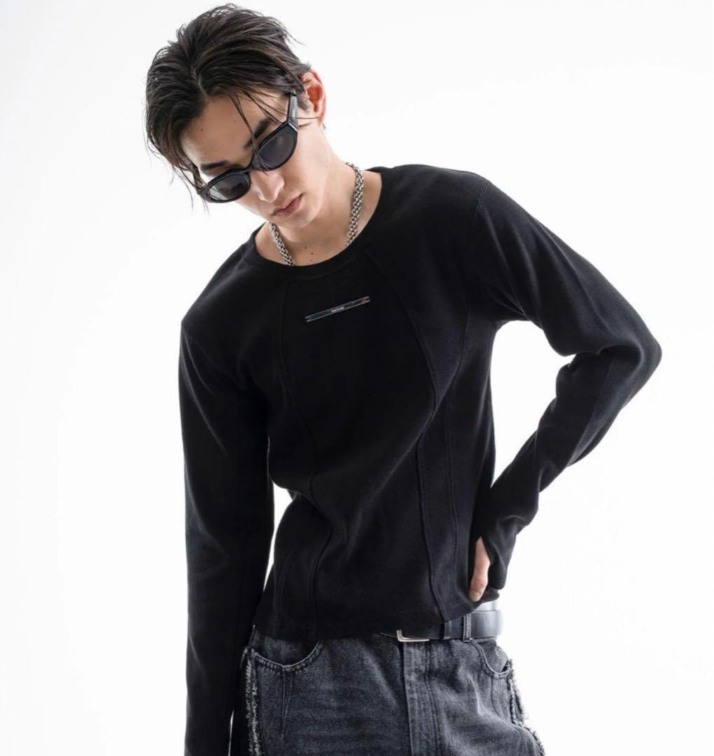 Jent Louis Rib Long Sleeve Tee ブラック