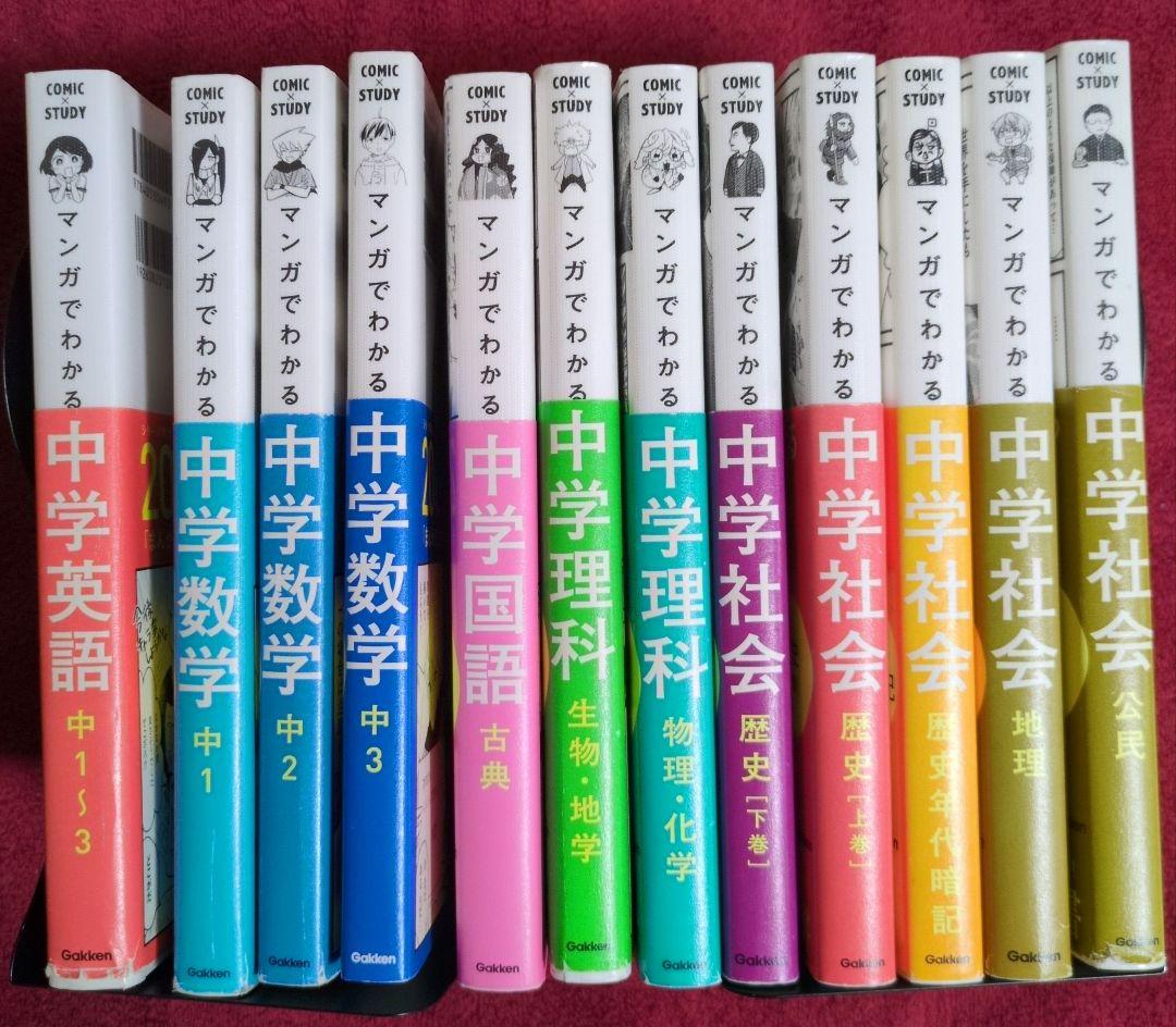 マンガでわかる中学 シリーズ 12冊