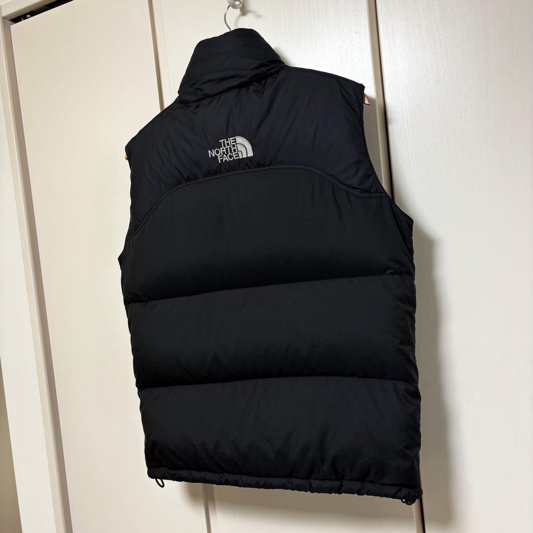 ヌプシ　ノースフェイス　ダウン　ベスト　センターロゴ　Sサイズ
