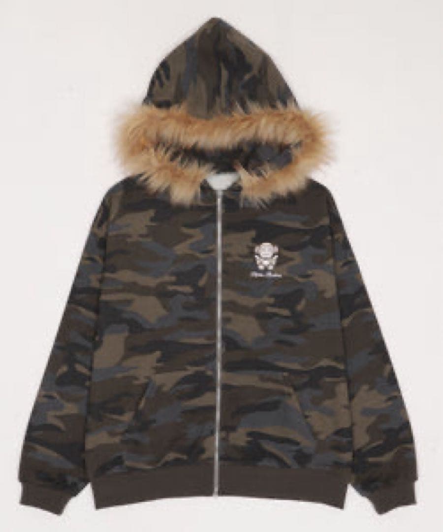 WEGO MAFAVARCHIVE　ファーフードジップパーカー