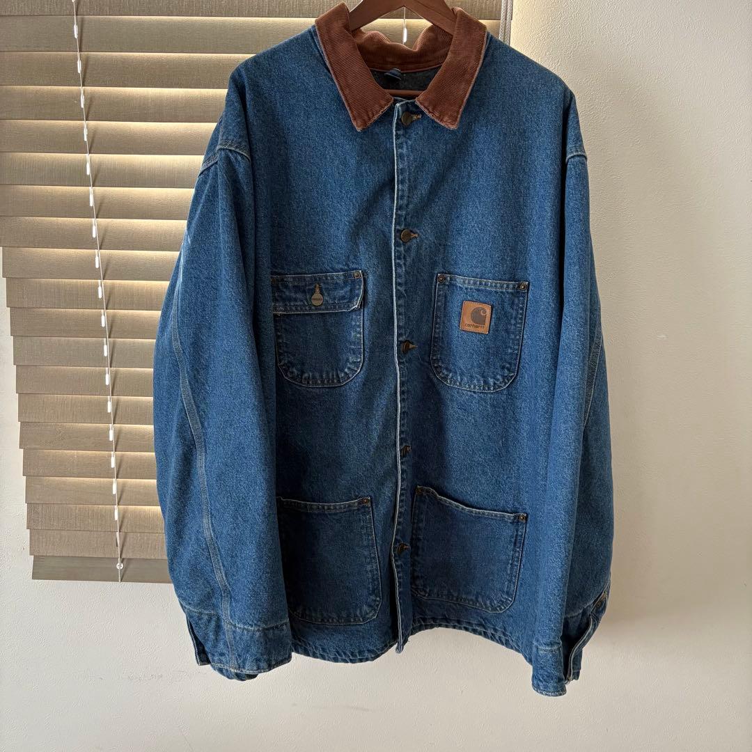 カーハート デニム カバーオール チョアコート XXL Props Store