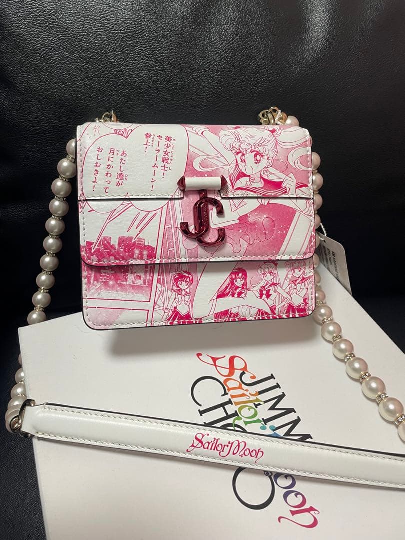 セーラームーン　JIMMY CHOO 原画　バッグ　ルナ　ジミーチュウ　コラボ