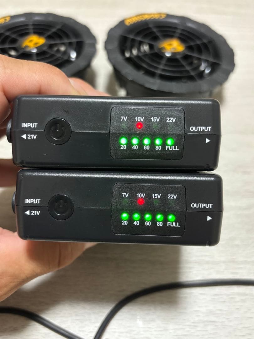 バートル　22v バッテリー　ファン