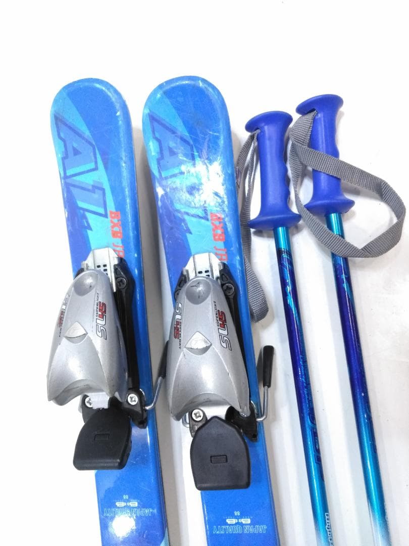 ジュニアスキー5点セット ブルーモリス 88cm ブーツ ラスぺチア 18cm◇