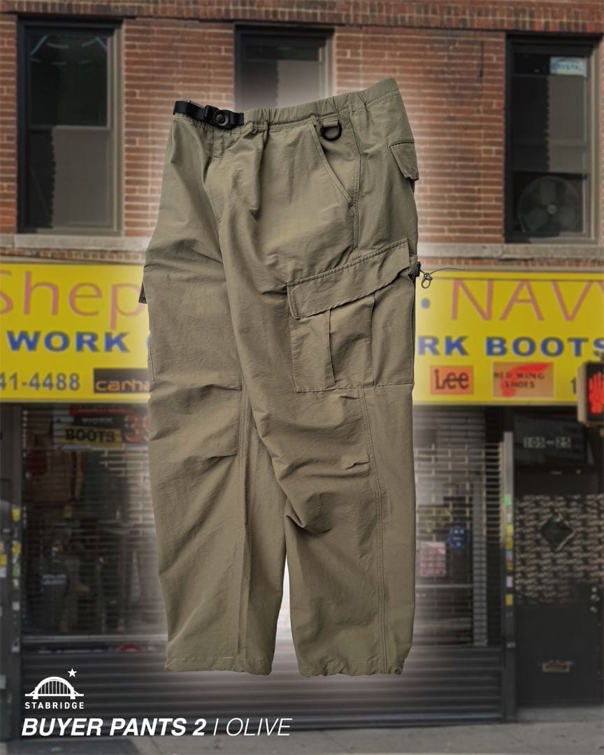 STABRIDGE Buyer Pants 2 Olive Lサイズ　試着のみ