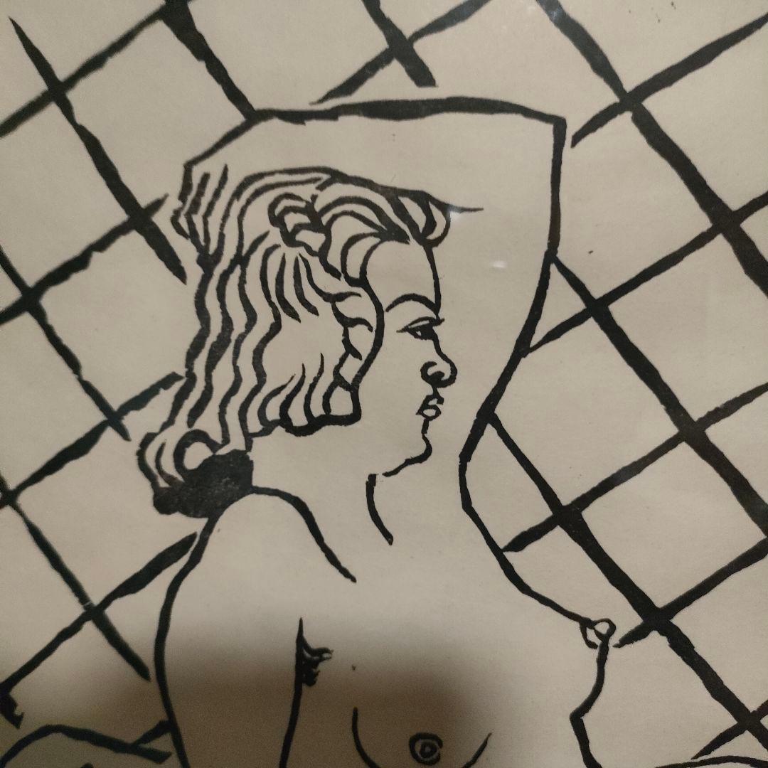 m*n様 中村直人作品　木版画「裸婦」