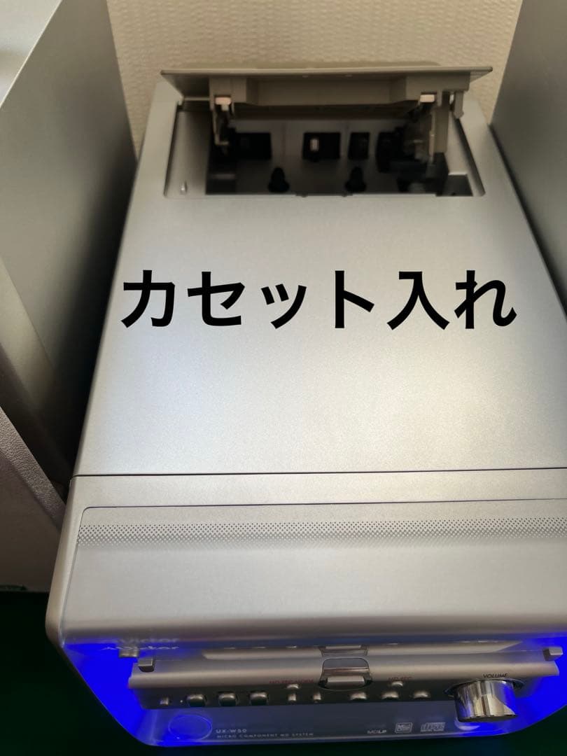 Victor（リモコン、説明書付） CD／MD／カセットコンポUX-W50-S