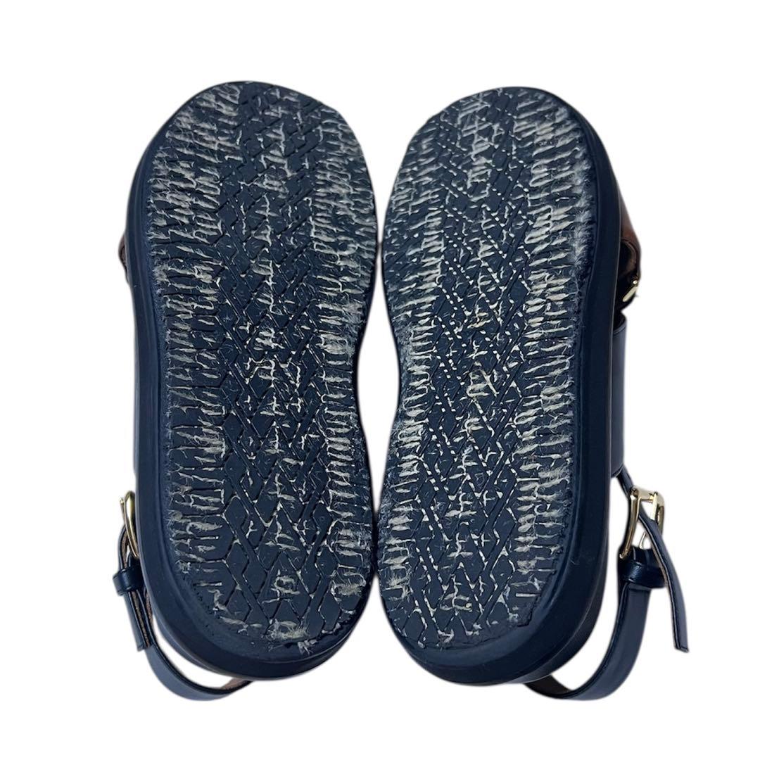 MARNI レザー クロスサンダル ブラック 38