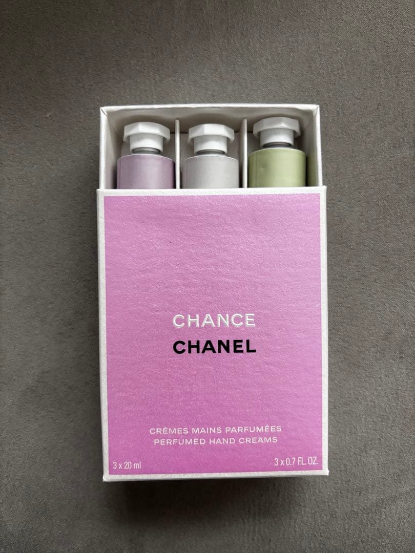 【未使用】CHANEL チャンスクレームマンハンドクリーム　ミラー巾着試供品付き