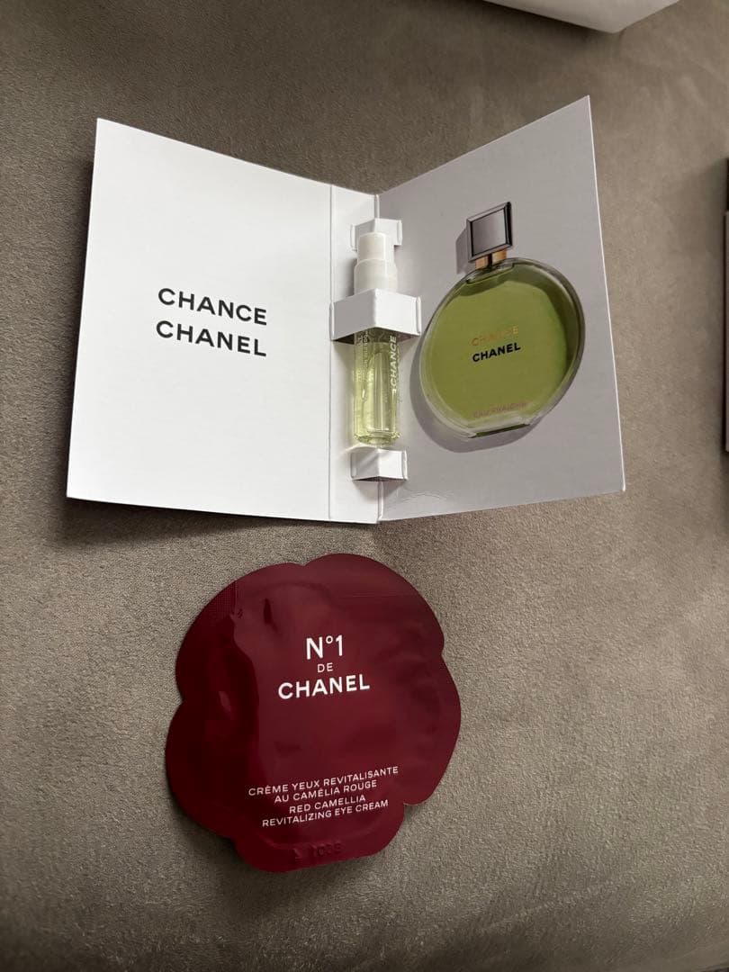 【未使用】CHANEL チャンスクレームマンハンドクリーム　ミラー巾着試供品付き