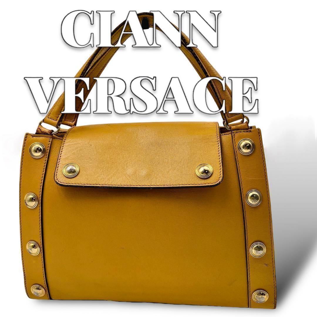 GIANNI VERSACE レディース スタッズ ハンドバッグ 8667