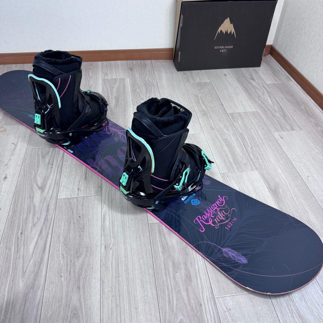 ROSSIGNOL レディーススノーボードセット 142cm ブーツ24cm