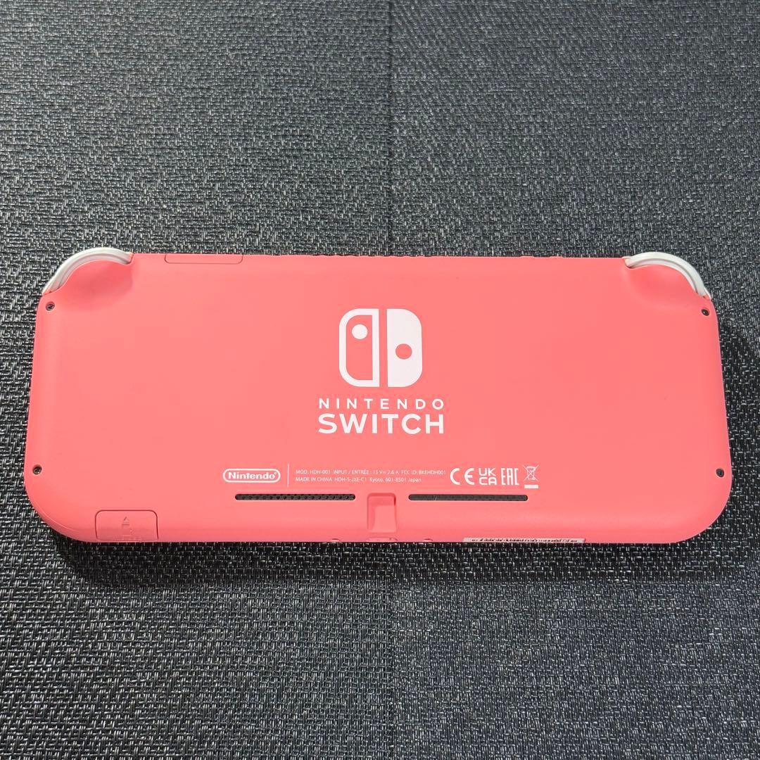 Nintendo Switch Lite本体コーラルピンク箱充電器専用ポーチ付き