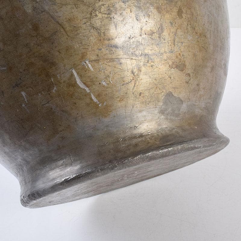 くろむ　古錫　鮎銅銘　大茶壷　茶心壷　重さ約1711ｇ　M　R8997H