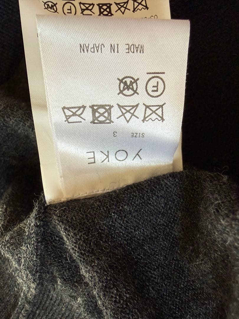 YOKE CONNECTING HIGHT NECK KNIT ハイネックニット