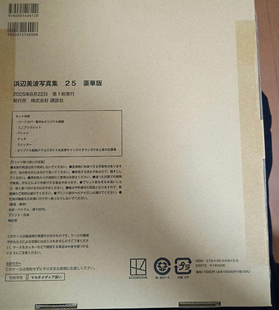 浜辺美波写真集 25 豪華版　未開封