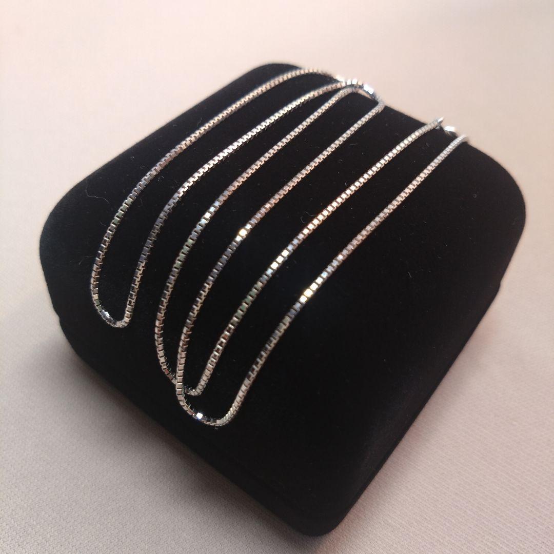 ■K18WG■美品K18ベネチアンネックレス金ホワイトゴールド☆早い者勝ち☆