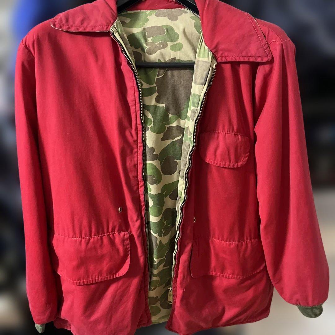 60s ハンターカモ ハンティングジャケット リバーシブル デカ五角形ジップ