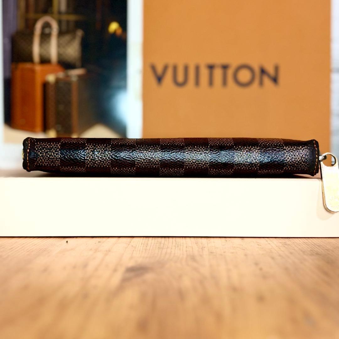 ルイヴィトン　ダミエ　エベヌ　ジッピーウォレット　長財布　N60015