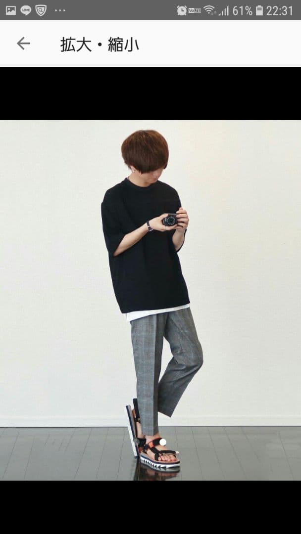 うのっち☆リドム クラシカルチェックアンクルスラックス