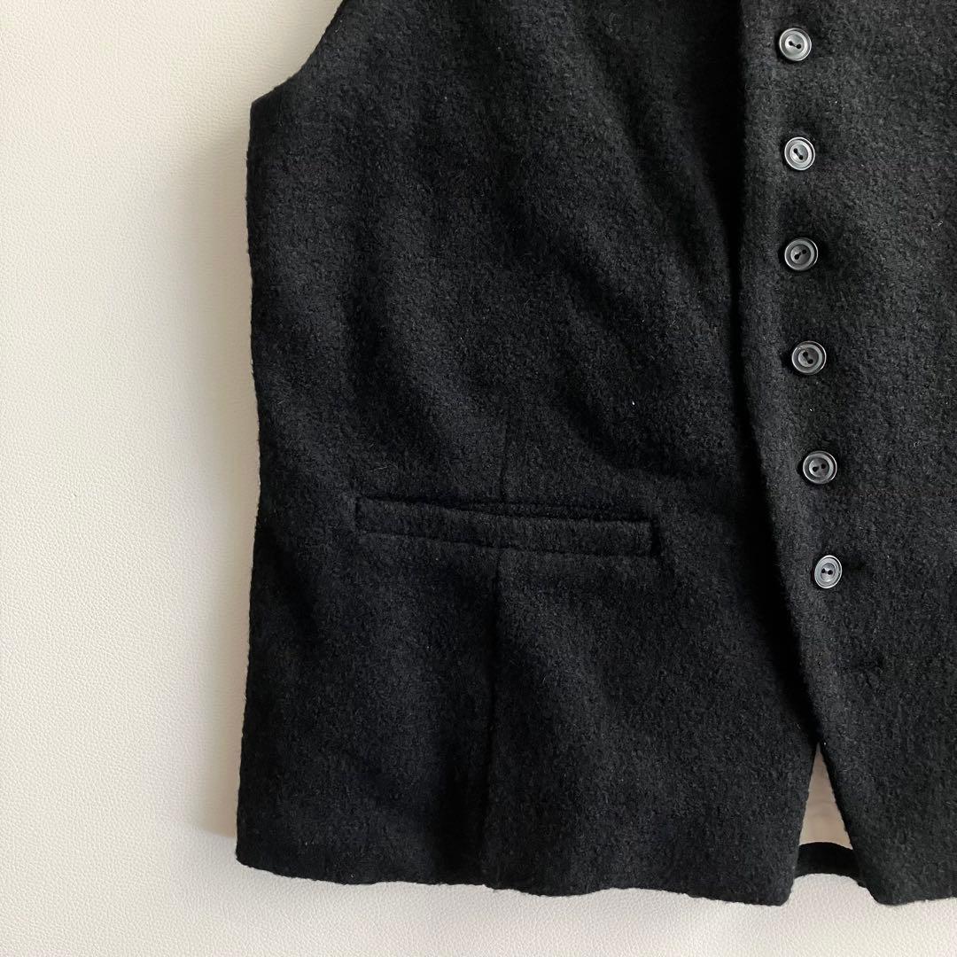 Veritecoeur ヴェリテクール　ベスト　ジレ　 ウール　黒