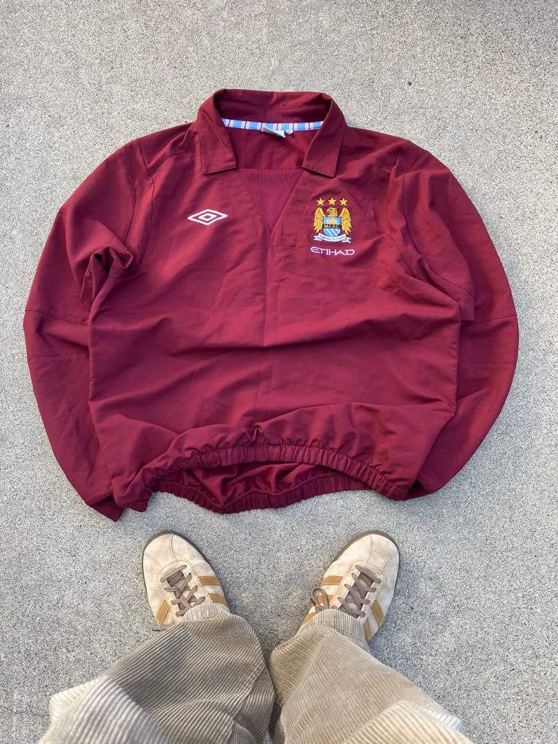 【希少カラー】UMBRO×マンチェスターシティ/ピステ/ドリルトップ/XL