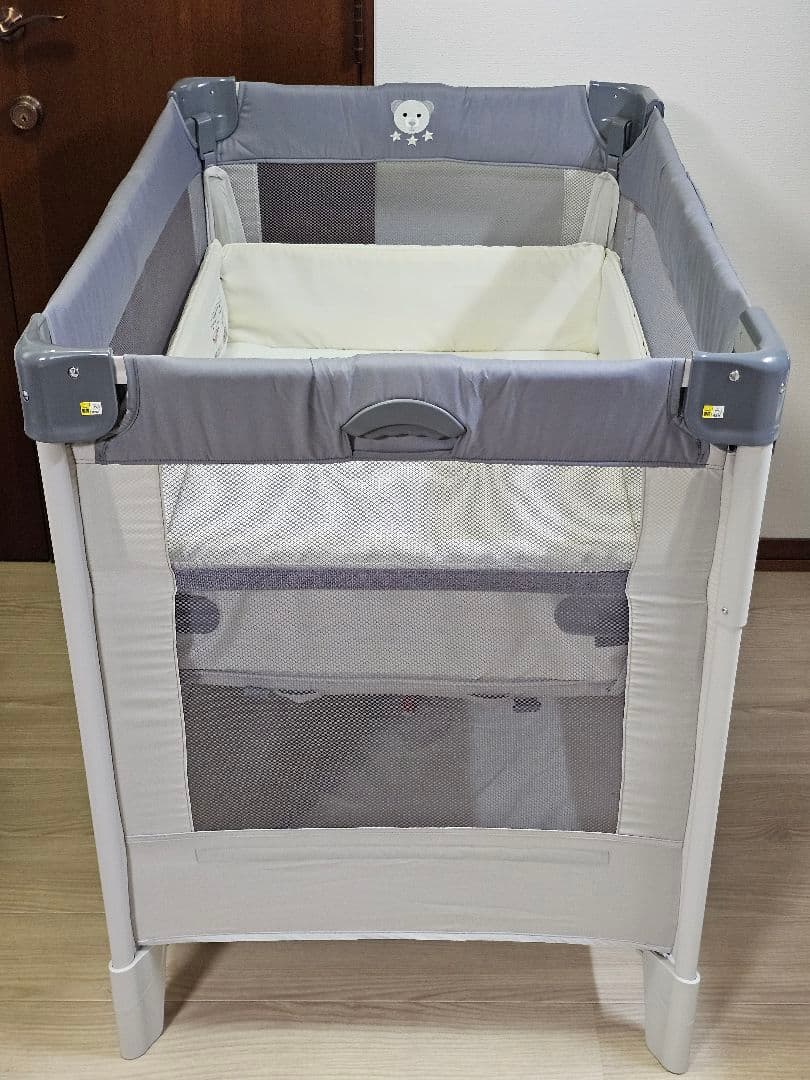 Aprica アップリカ ココネルエアーAB ベビーベッド グレーベア