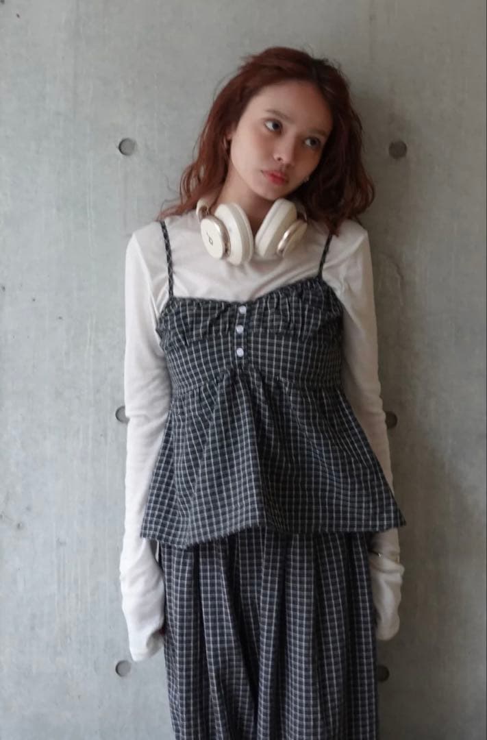 TEENBOOP チェック柄ペプラム