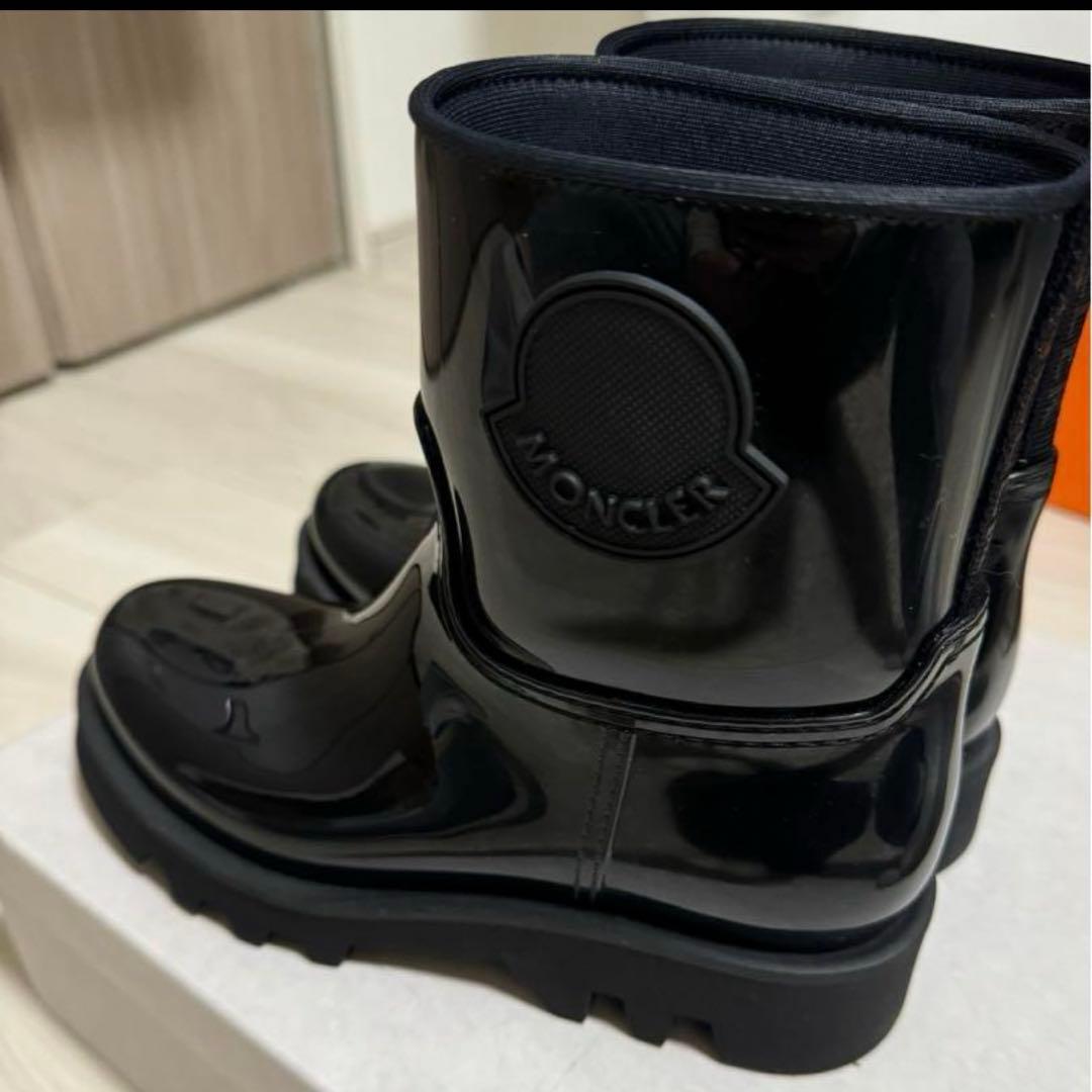 MONCLER 黒 レインブーツ　長靴　36 最終値下げ