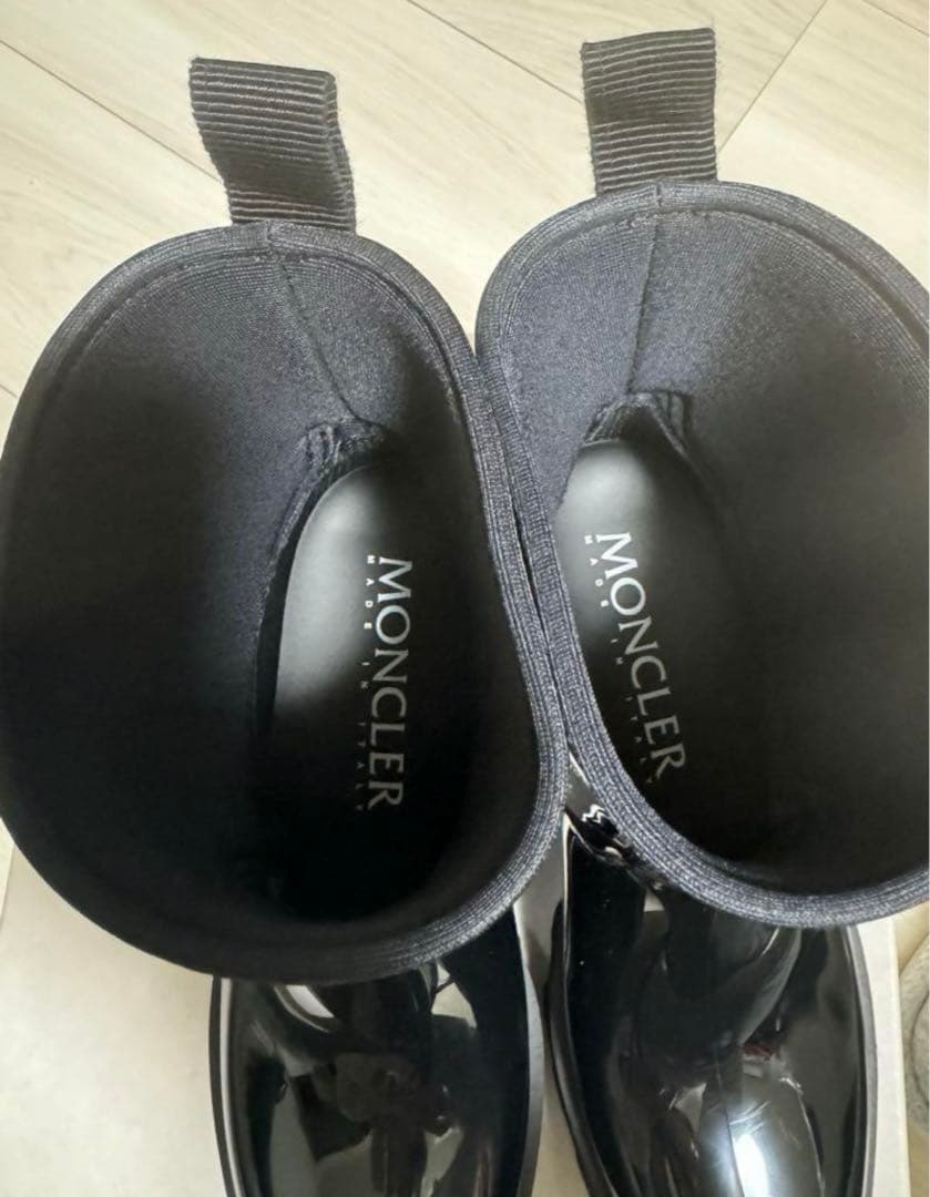 MONCLER 黒 レインブーツ　長靴　36 最終値下げ