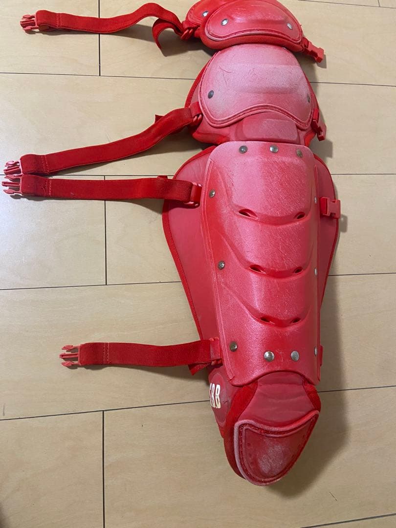 【夏キャンペーン大幅値下げ中】Mizuno キャッチャー防具フルセット　レッド