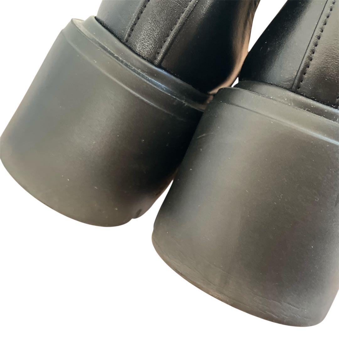 【美品】ヒルズアヴェニュー アーチー 23.5cm サイドゴアブーツ 厚底