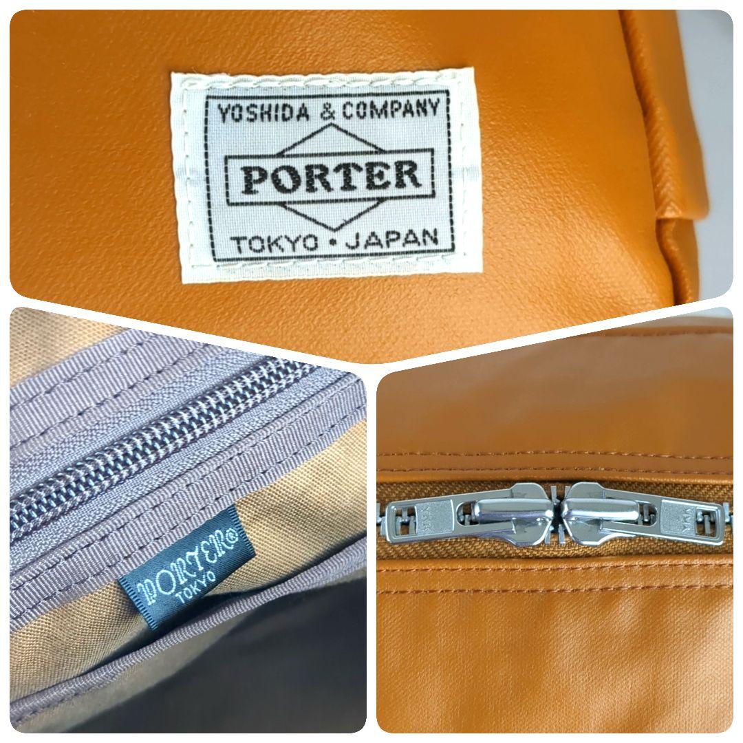 【未使用級】ポーター☆A4　フリースタイル　キャメル　ミニボストン　旅行