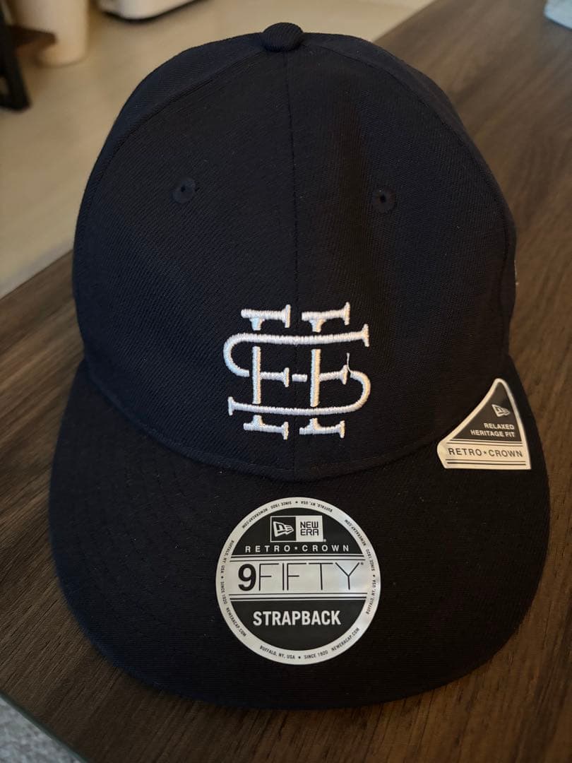 SEE SEE × NEW ERA キャップ　ネイビー