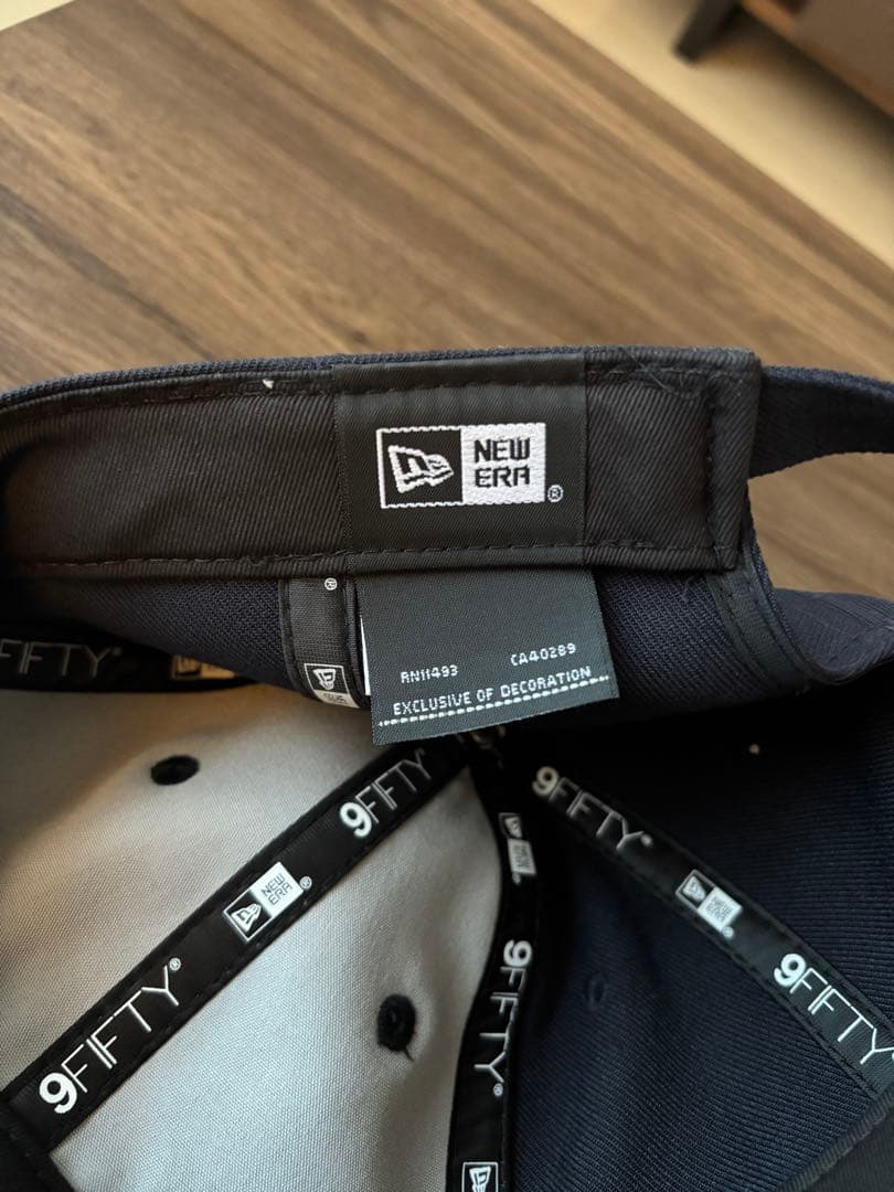 SEE SEE × NEW ERA キャップ　ネイビー