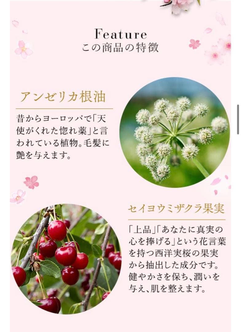 ラブコスメ　LCラブコスメ　ナデテ　サクラ　桜　大容量　ヘアオイル　ヘアケア