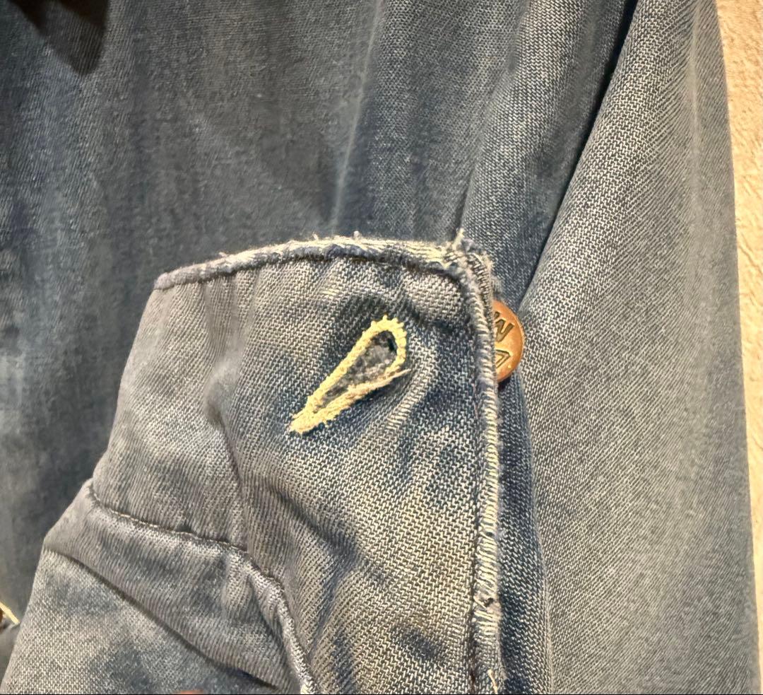 70s BIG MAC カバーオール ブランケット裏地　フェード